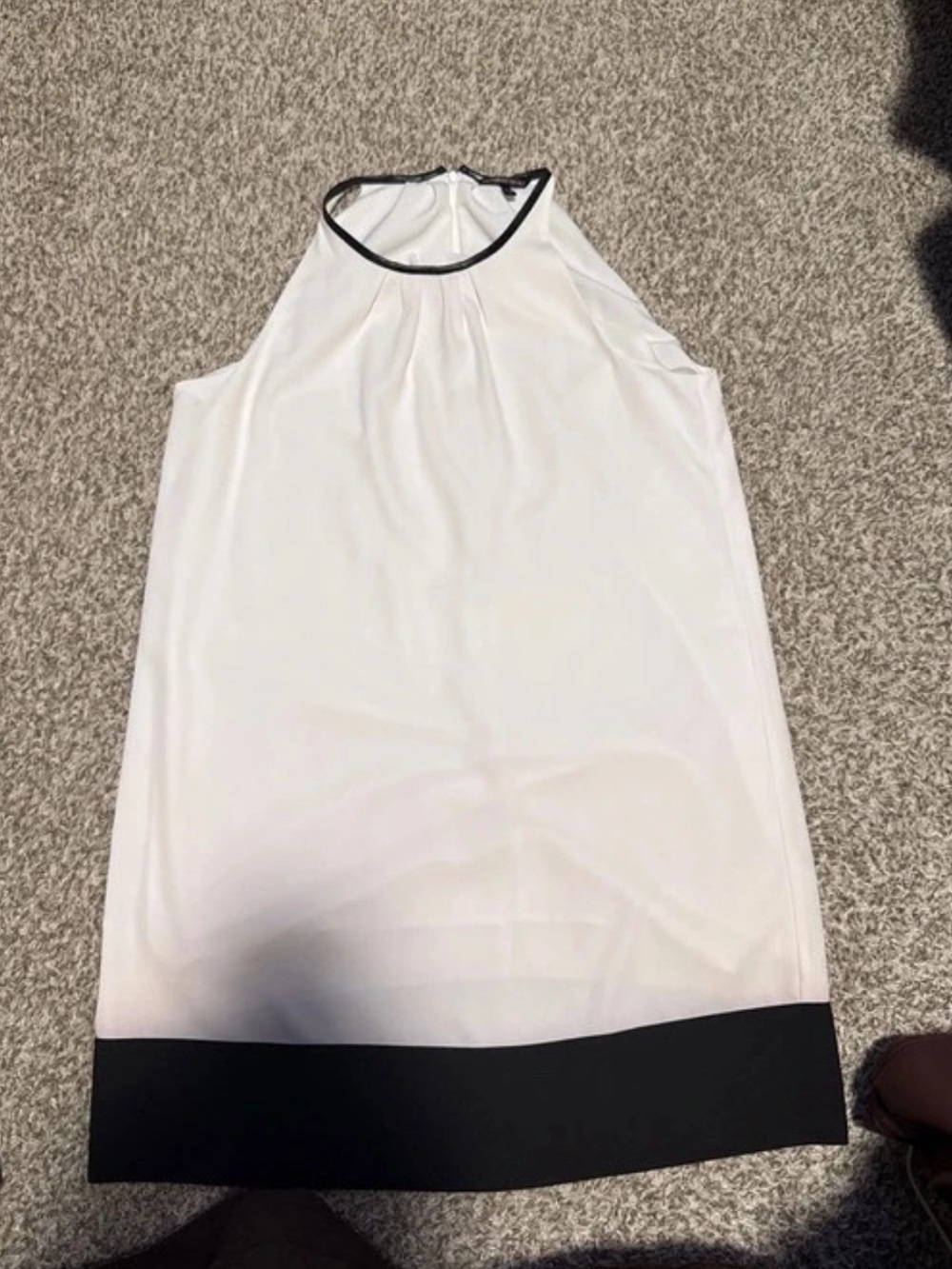 Y2K Victoria's Secret White Mini Dress with Black Trim
